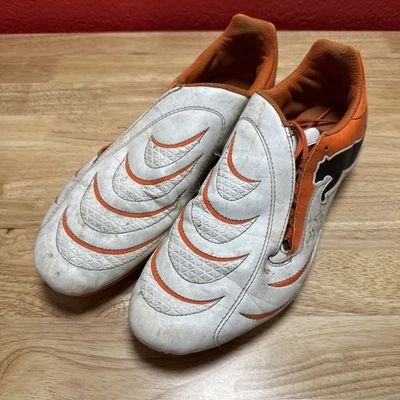 PUMA Powercat 尺码 11 橙色白色男式运动鞋低帮系带 — 第 1/4 张图片