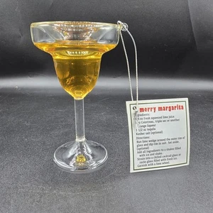 GANZ Vetro Soffiato Riempito di Liquido Ornamento Buon Margarita Vetro 4" Pollici Natale - Foto 1 di 8