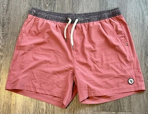 Vuori Shorts Men's XL Inseam 7” Banks Short Pink Athletic Stretch - Picture 1 of 6