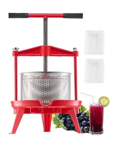 VEVOR Obstweinpresse Manuelle Presse Weinherstellung 9L Edelstahl Obstmühle - Bild 1 von 12