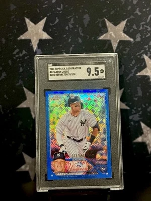 2023 Topps Chrome - Aaron Judge #62 Blue Refractor 78/150 SGC 9.5 - Image 1 of 2