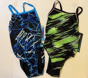 Speedo Youth Competition/Training One Piece Swimsuits (2) NWT Size: 12/28 - Picture 1 of 11
