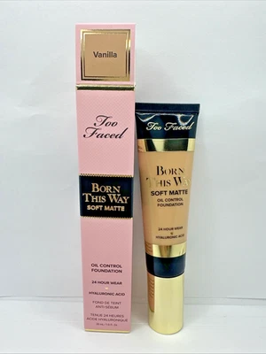 Too Faced  Born This Way SOFT MATTE VANILLA Oil Control Foundation 24 HR Wear - Image 1 of 4