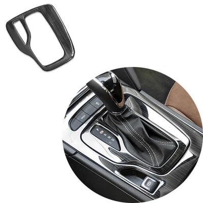 Cubierta de marco de cambio de marchas para consola central de titanio negro para Buick Regal 2017-2019 Foto 1 de 3