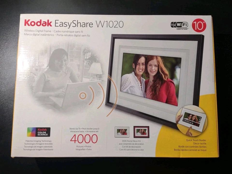 KODAK EasyShare W1020 - 10" Wireless WiFi Digital Photo Frame SEALED NEW - Image 1 of 4