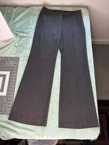 Karen Kane hübsche Mädchenhose mit Einfasstasche Größe 10 anthrazit 33" Schrittlänge neu mit Etikett $ 108 - Bild 1 von 18