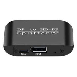 MST Two-screen Separate Display with one in and two out DP to DP + HDMI Splitter - Afbeelding 1 van 9