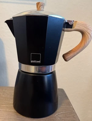 Cafeteira Gnali & Zani VEZ 006/IND Venezia 6 xícaras indução preta Moka - Imagem 1 de 4