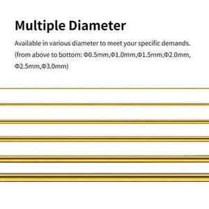 PAQUETES DE VARILLA/ALAMBRE DE LATÓN EN UNA SELECCIÓN DE DIÁMETROS 0,5, 1,5, 2, 2,5 o 3 mm - Imagen 1 de 15
