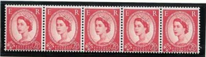 S54 Sideways Wilding Graphite Coil strip UNMOUNTED MINT - Picture 1 of 1