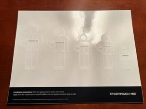 Authentic Porsche race driver decals total of 5 on a sheet - Picture 1 of 6