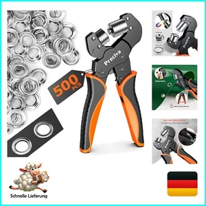 Set di pinze, pinze per occhielli professionali con tecnologia a leva pressa per occhielli sicura 10 mm con 5... - Foto 1 di 8