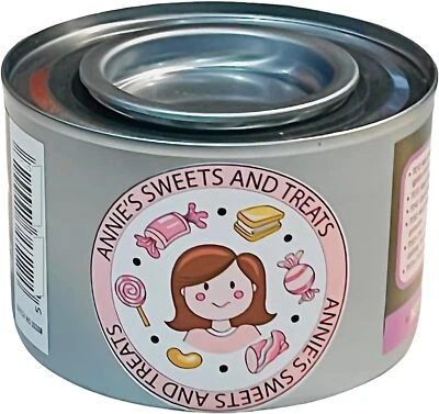 ANNIE'S SWEETS & TREATS Disposable Chafing Fuel Gel Can 2.5hr Burn Buffet Food Dish Warmer Pans Heater