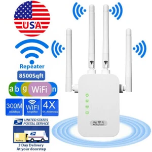 WiFi Range Extender Internet Booster Wireless Signal Repeater - Picture 1 of 16