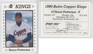 1990 Sport Pro Butte Copper Kings Shane Patterson #14