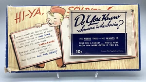 Tarjetas Jiffy de soldados estacionarios de la Segunda Guerra Mundial ilustradas sin usar 1942 - Imagen 1 de 10