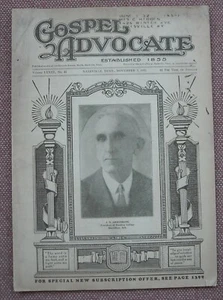  GOSPEL ADVOCATE ~ 1931 Editor Foy Wallace ~ J. N. ARMSTRONG ~ Church Of Christ - Imagen 1 de 3