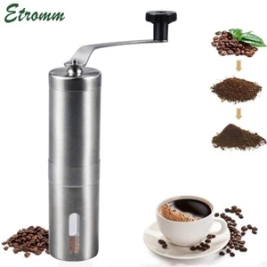 Portable Manual Coffee Grinder Detachable With Ceramic Burr Bean Mill Stainless - Picture 1 of 10