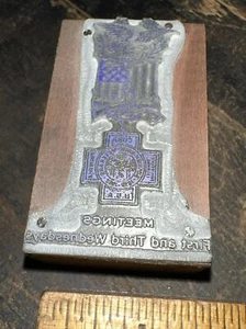 (Print Block) “ Spanish War Veteran “ Meetings First And Third Wednesdays  - Picture 1 of 6