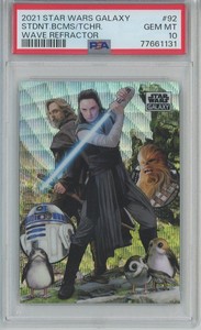 2021 Topps Star Wars Galaxy Student Becomes The Teacher Wave Refractor 92 40/99
