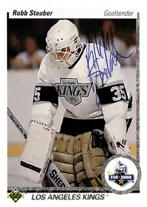 Robb Stauber - Signed 1990-91 Upper Deck Star Rookie Card #165 - Picture 1 of 1