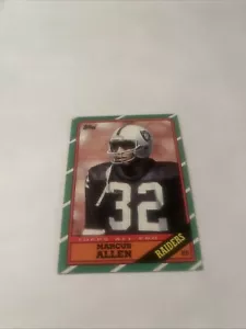 1986 Topps Marcus Allen Los Angeles Raiders # 62 - Picture 1 of 2