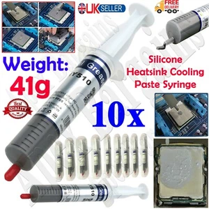 10x Heatsink Thermal Silicone Compound Paste Grease Syringe For PC CPU Processor - Picture 1 of 10