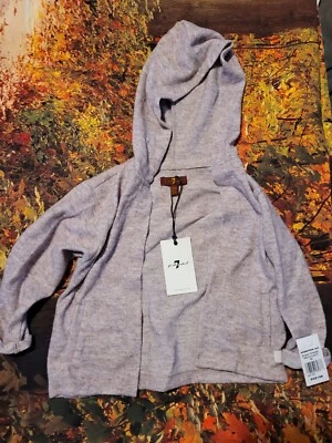 Cárdigan Suéter 7 For All Mankind Púrpura Mármol Bebé Niña 18 Meses Nuevo con Etiquetas Foto 1 de 4