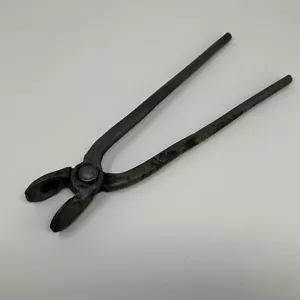 Vintage 1800's Heller Bros Co Steel Blacksmith / Farrier 12” Tongs Restored - Picture 1 of 7