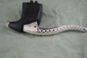 Mafac brake lever vintage retro for right or left silver blach hood alloy NOS - Picture 1 of 10