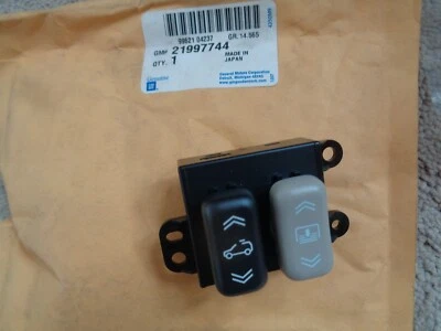 Cadillac SRX 2004 2005 techo corredizo interruptor controles original OEM GM 21997744 - nuevo Foto 1 de 4