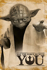 Star Wars - Movie Poster (Yoda: May The Force Be With You - Version 2) (24 X 36)