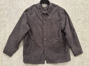 Vintage Van Heusen Black Suede Jacket Mens L - Picture 1 of 8