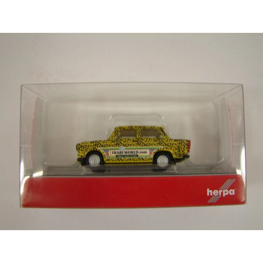 Herpa 027625 -trabant 601 Edizione Trabi-World.com Modello 2 Leopard 1/87 Merce - Immagine 1 di 1