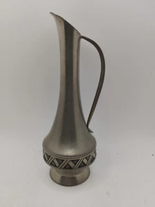 Vintage Norway Pewter Jug 236 Norsk Scandi 18cm tall, Good condition - Picture 1 of 9