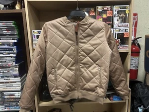 Misguided Jacke mit Reißverschluss Beige/Braun Größe 4 - Bild 1 von 3