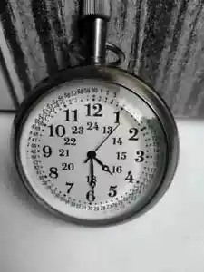 Orologio da tasca nautico vintage americano Elgin Look antico da collezione ottone 2" - Foto 1 di 7