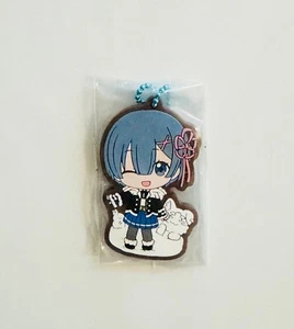 Re:Zero REM Correa de Goma Llavero Dije Anime Japón Manga Auténtico - Imagen 1 de 3