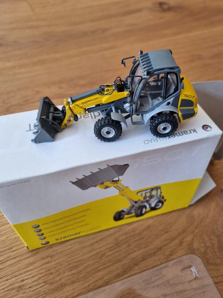 Teleradlader Kramer 750T Allrad Radlader 1:50 Baumaschine Wheeled Loader NEU - Bild 1 von 3