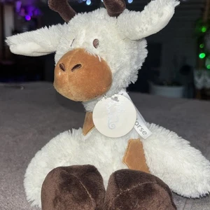 Feliz Caballo Marrón Blanco Peluche Peluche Jirafa 12 Pulgadas - Imagen 1 de 5