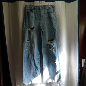 Rewash Jeans Super High Rise Wide Leg 11/30  Womens Frayed Hem deconstructed - Picture 1 of 8