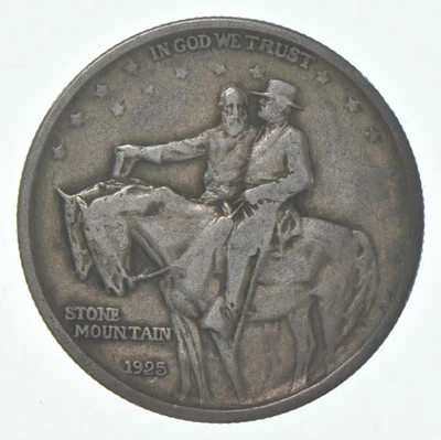 1925 Stone Mountain Commemorative Half Dollar VG+ *2343 - Image 1 of 3