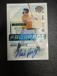 2024 Panini Prospect Edition NICK KURTZ Auto #143 - Oakland Athletics - Picture 1 of 2