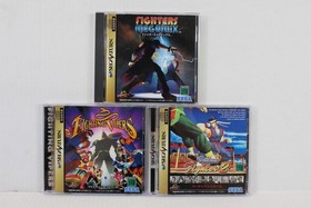 Lot 3 Virtua Fighter 2 Fighters Megamix Fighting Vipers CIB SEGA Saturn SS Japan