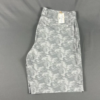 Peter Millar Golf Shorts Crown Sport Pocket Logo Camo 40 x 10 Gray NWT MSRP $100 - Image 1 of 4
