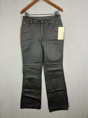 PANTALONES METROSTYLE 100% CUERO GENUINO Forrados 5 Bolsillos Talla 6/Alto Foto 1 de 4