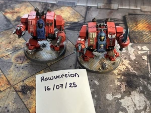 Games Workshop Warhammer 40k: Blood Angels 2x Librarian Dreadnoughts - Picture 1 of 5