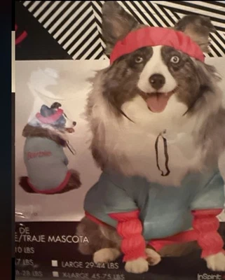 Barbie Aeróbicos 2 Piezas Disfraz Perro Tamaño: Pequeño Animal Mascota Halloween Foto 1 de 4