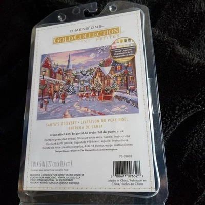 Dimensions Gold Collection Petites SANTAS'S DELIVERY Counted Cross Kit 09632 7x5 - Image 1 of 4