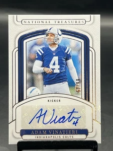 2024 Panini National Treasures Adam Vinatieri Patch Indianapolis Colts /99 - Picture 1 of 12